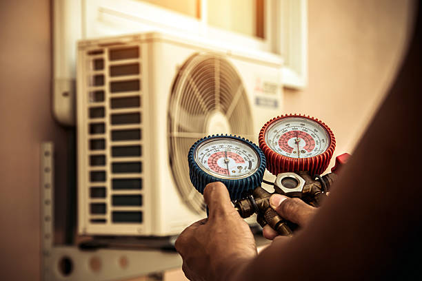 Professional Heat Pump Repair technician working in Mount Crawford, VA